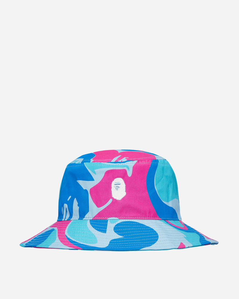 Marble Camo Bucket Hat Blue - 1