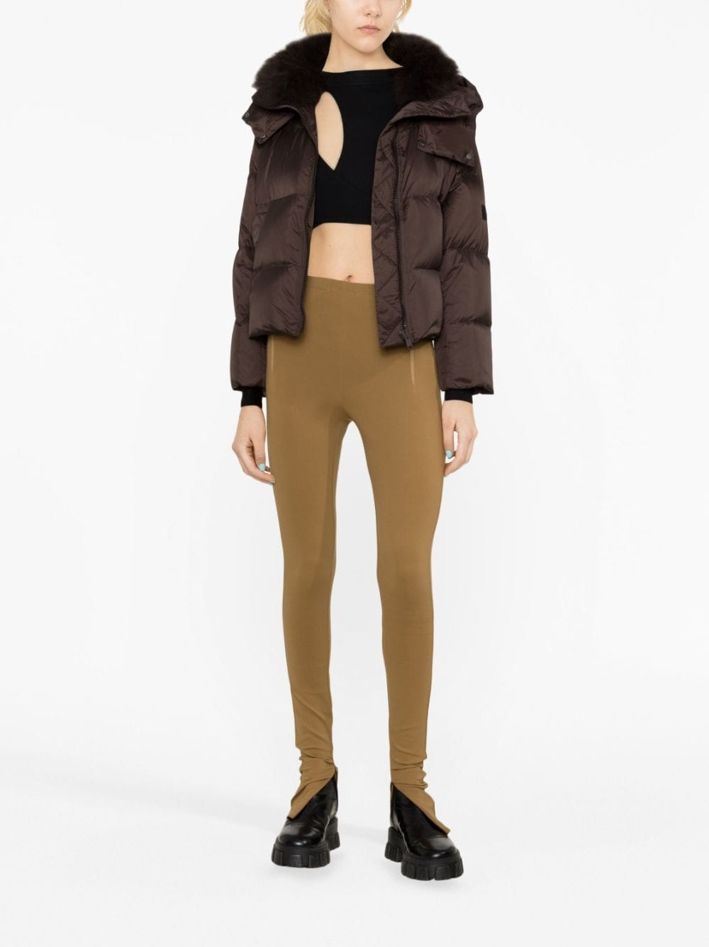 Side zip leggings - 4