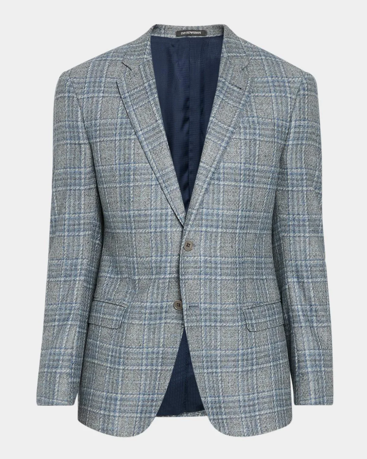 Men's G Line Wool Plaid Single-Breasted Sport Coat - 1