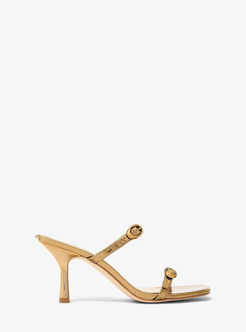 Kya Metallic Leather Sandal - 1