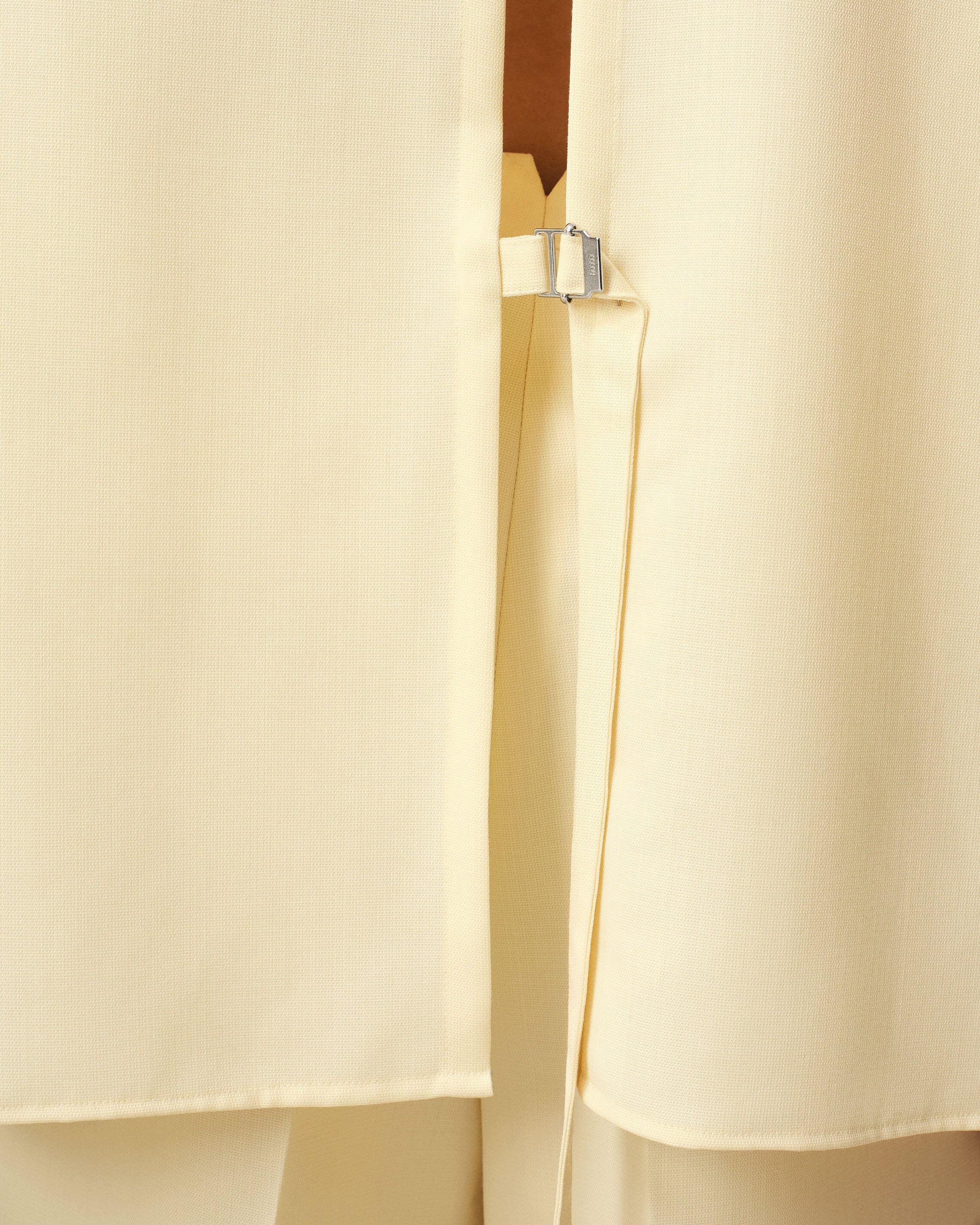 YELLOW WOOL BACK SLIT LOOSE SHIRT - 4