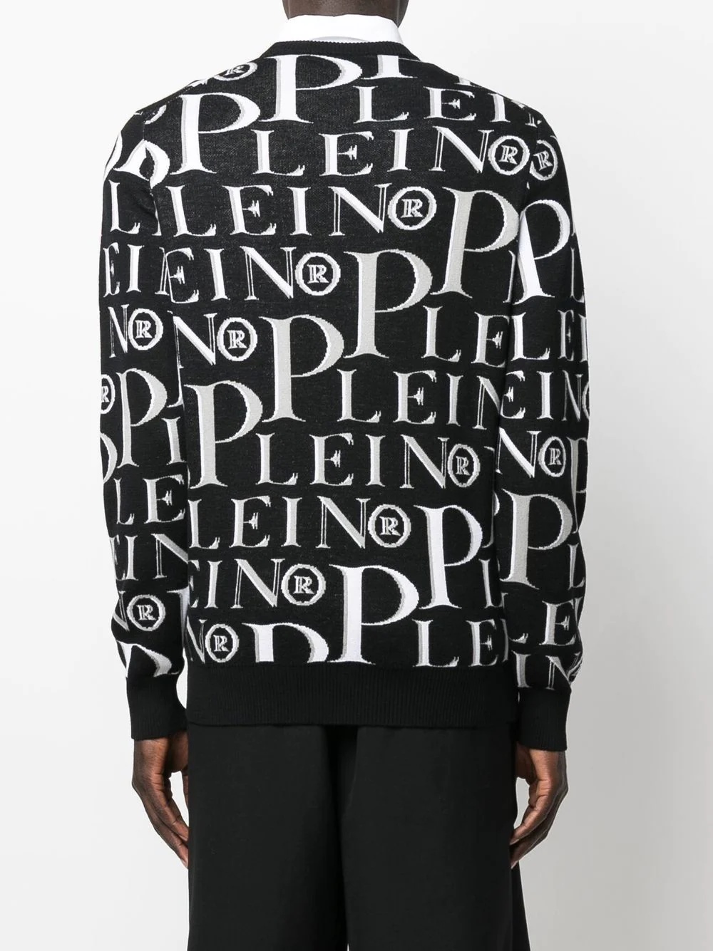 logo-print crew neck jumper - 4