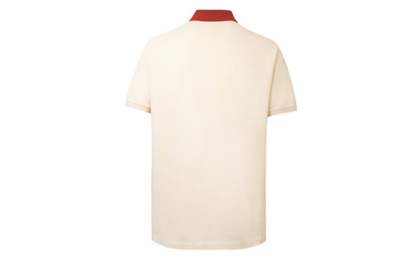 GUCCI Gucci Contrast Collar Logo Printed Polo Shirt For Men Cream 574086-XJA6C-9244 outlook