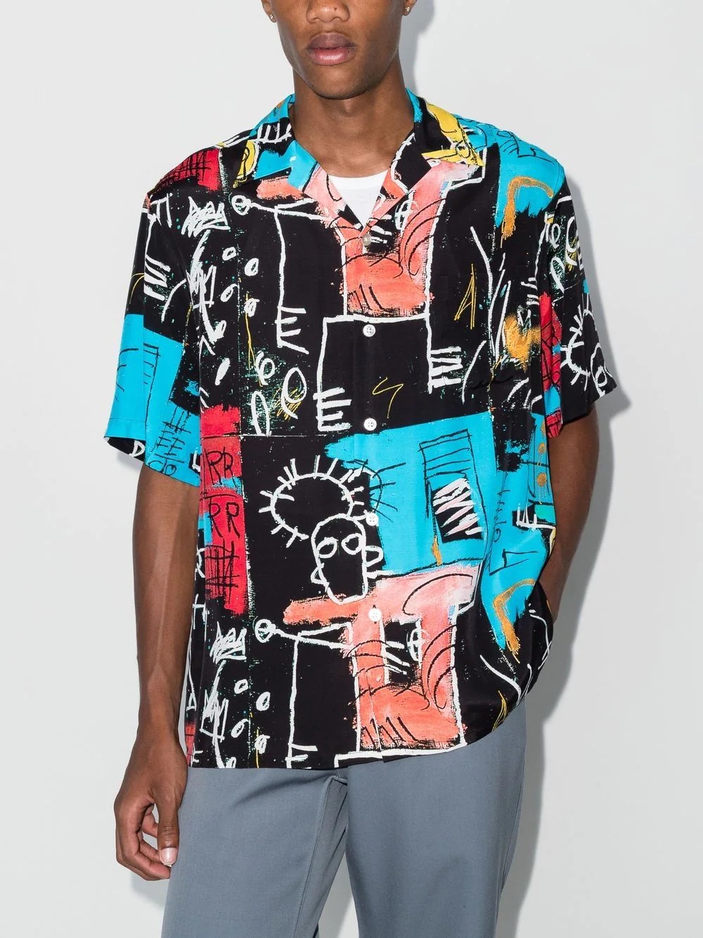 graphic-print short-sleeve shirt - 2