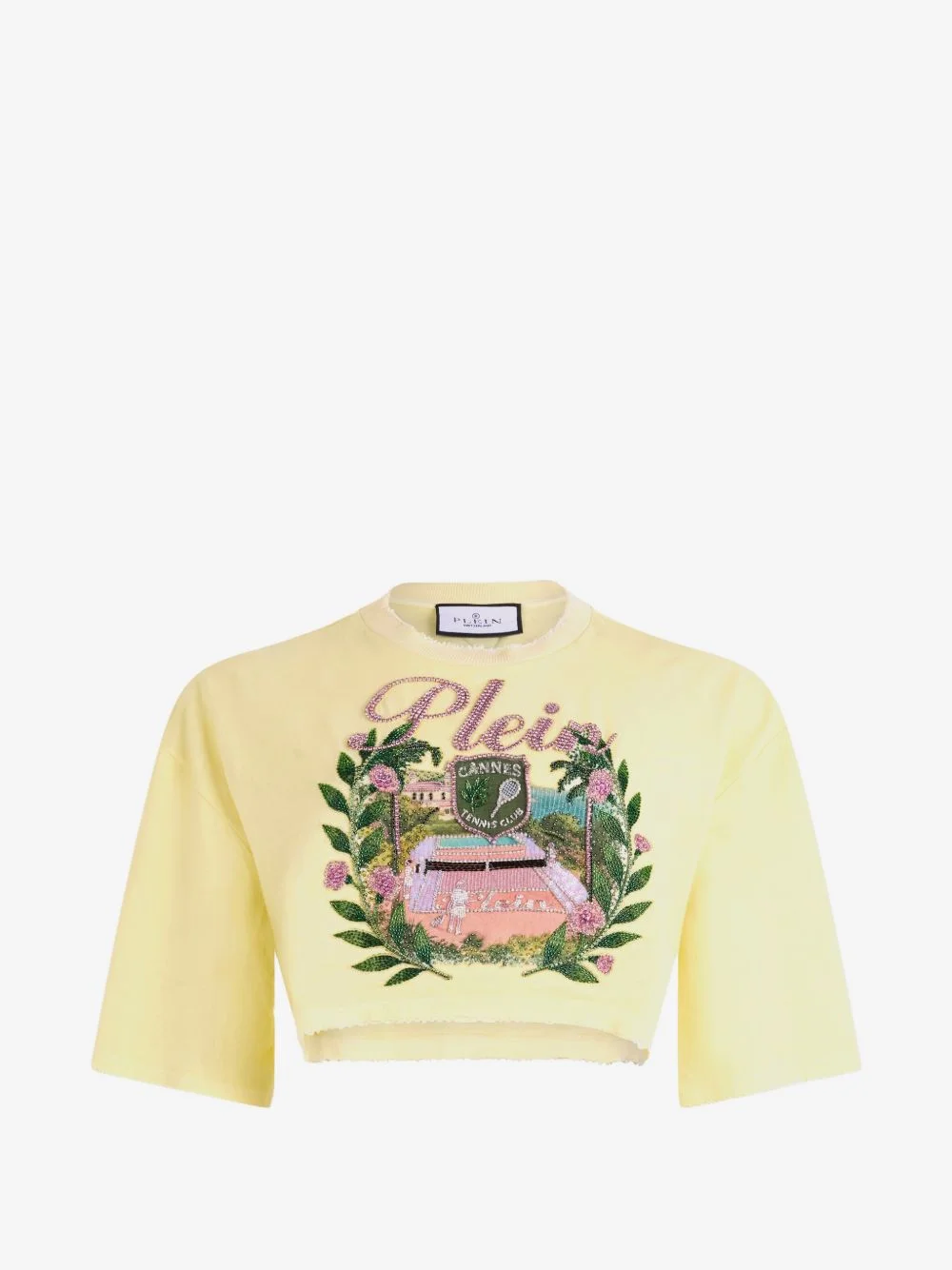 embellished crop top - 1