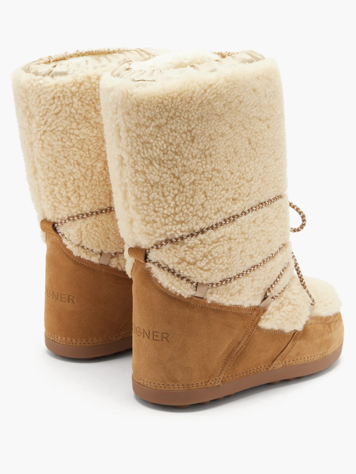 Cervinia shearling and suede snow boots - 4