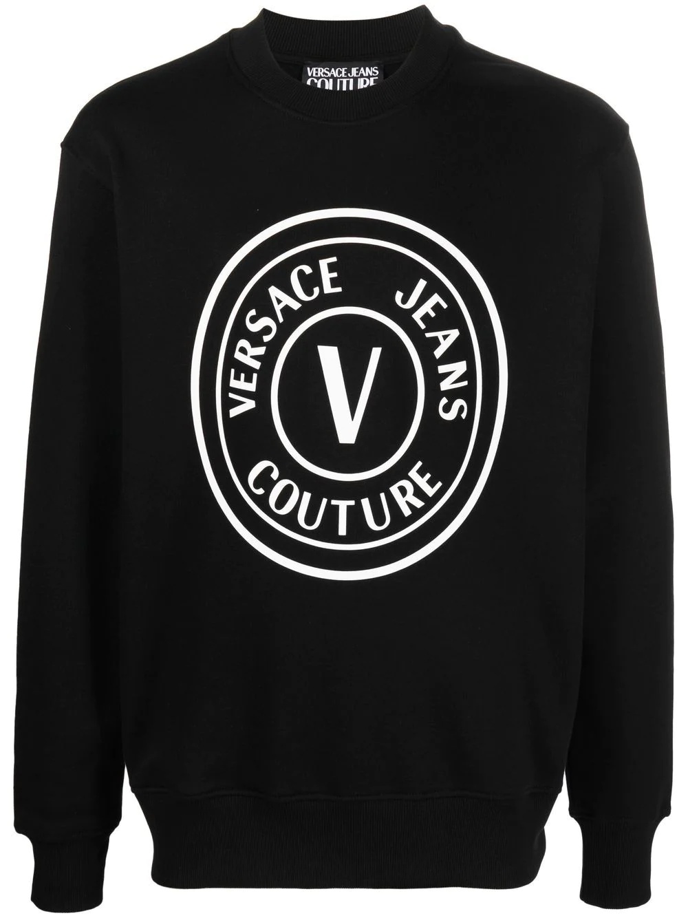 logo-print cotton sweatshirt - 1