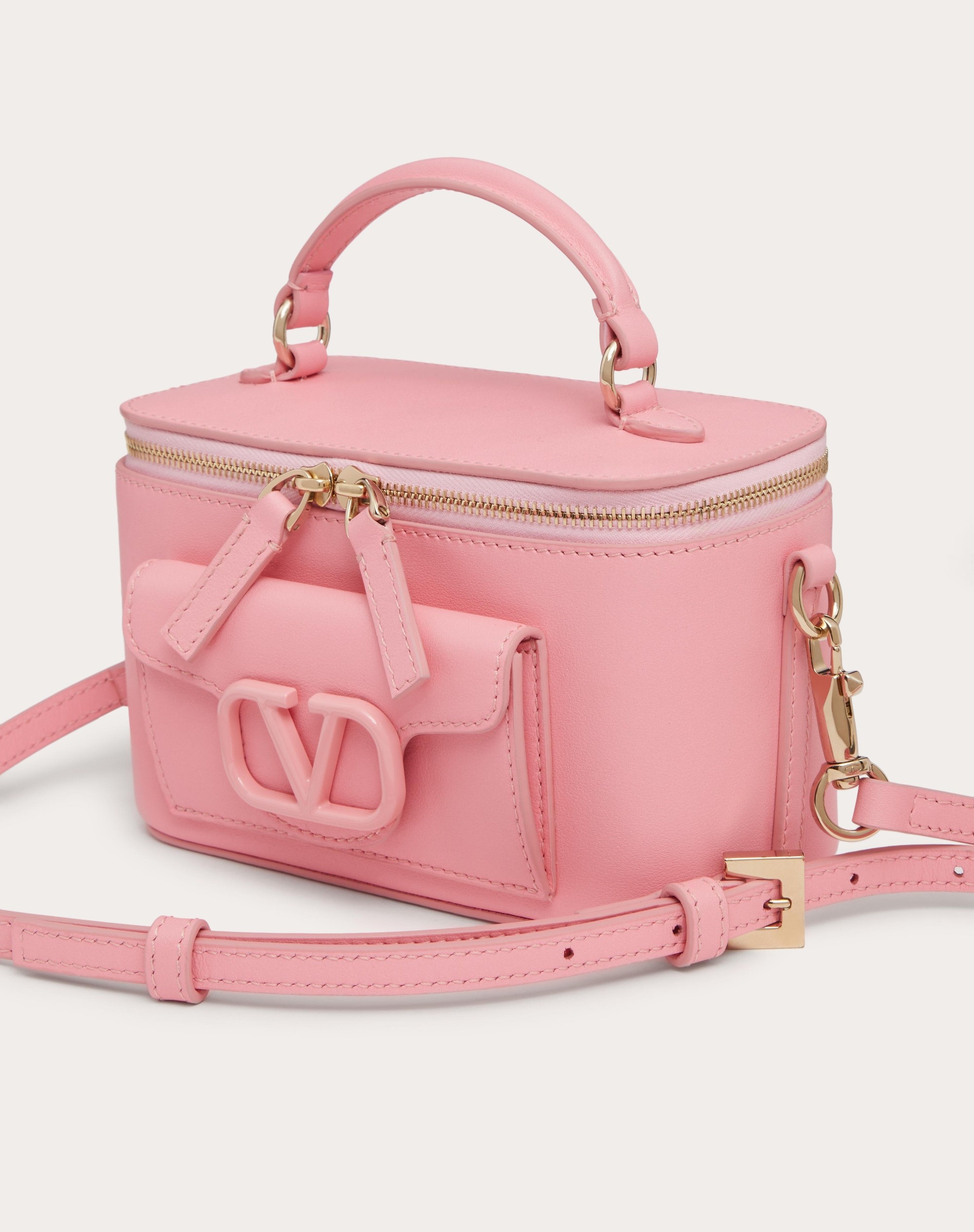 MINI VALENTINO GARAVANI LOCÒ HANDBAG IN CALFSKIN - 8