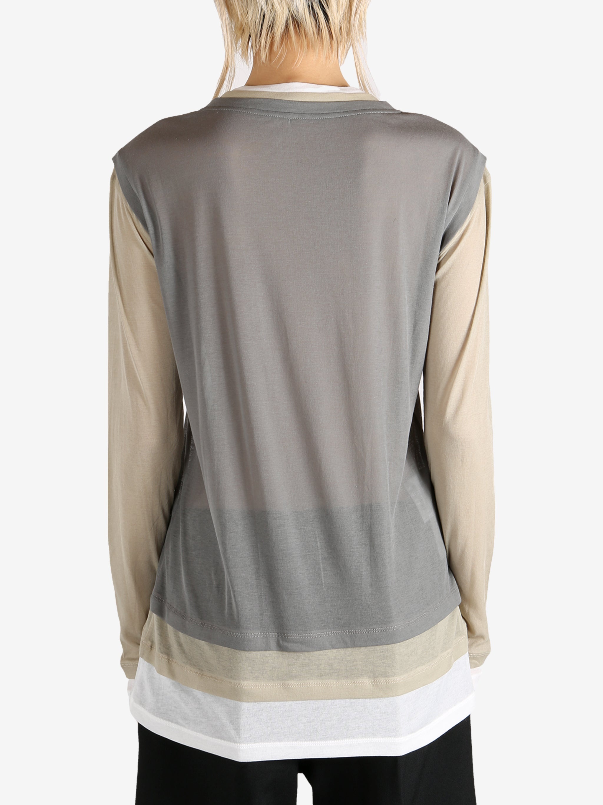 MIU MIU - Women Multi Layer Jersey Top - 3
