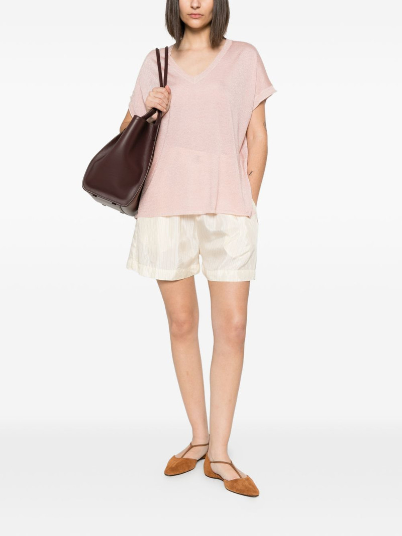 BARENA striped elasticated-waistband shorts outlook