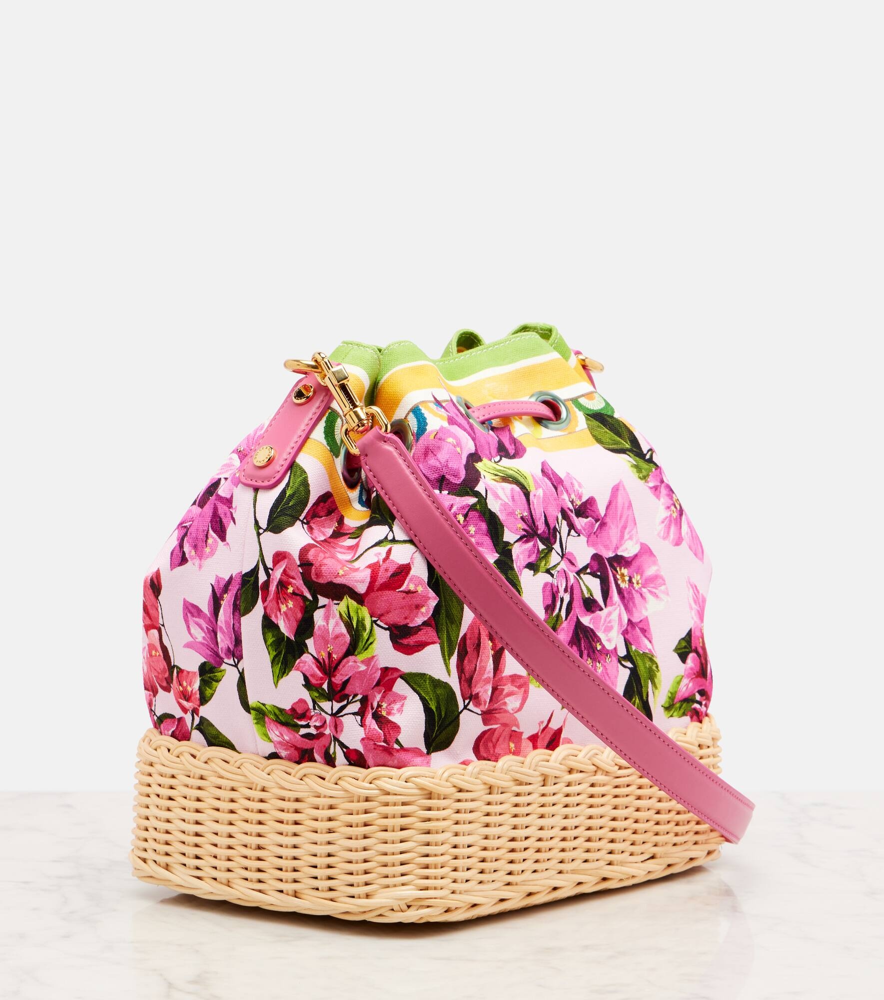 Taormina DG floral bucket bag - 4
