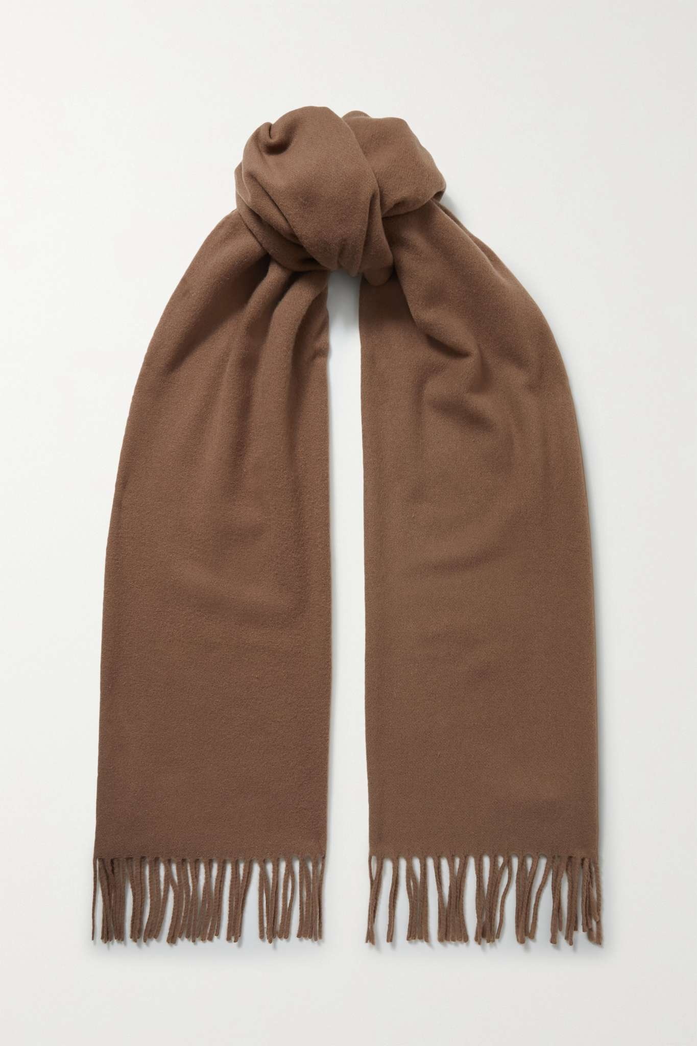 Canada Cash Narrow fringed cashmere scarf - 1