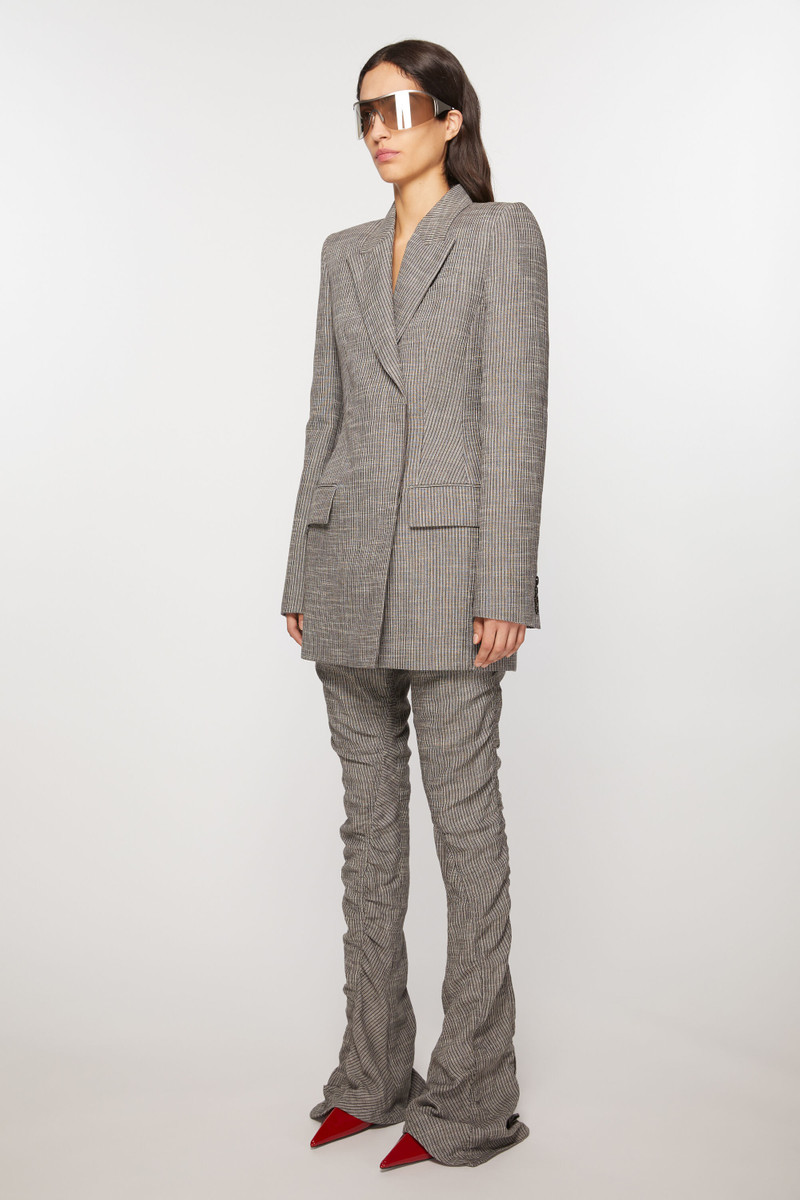 Fitted suit jacket - Grey Melange 3