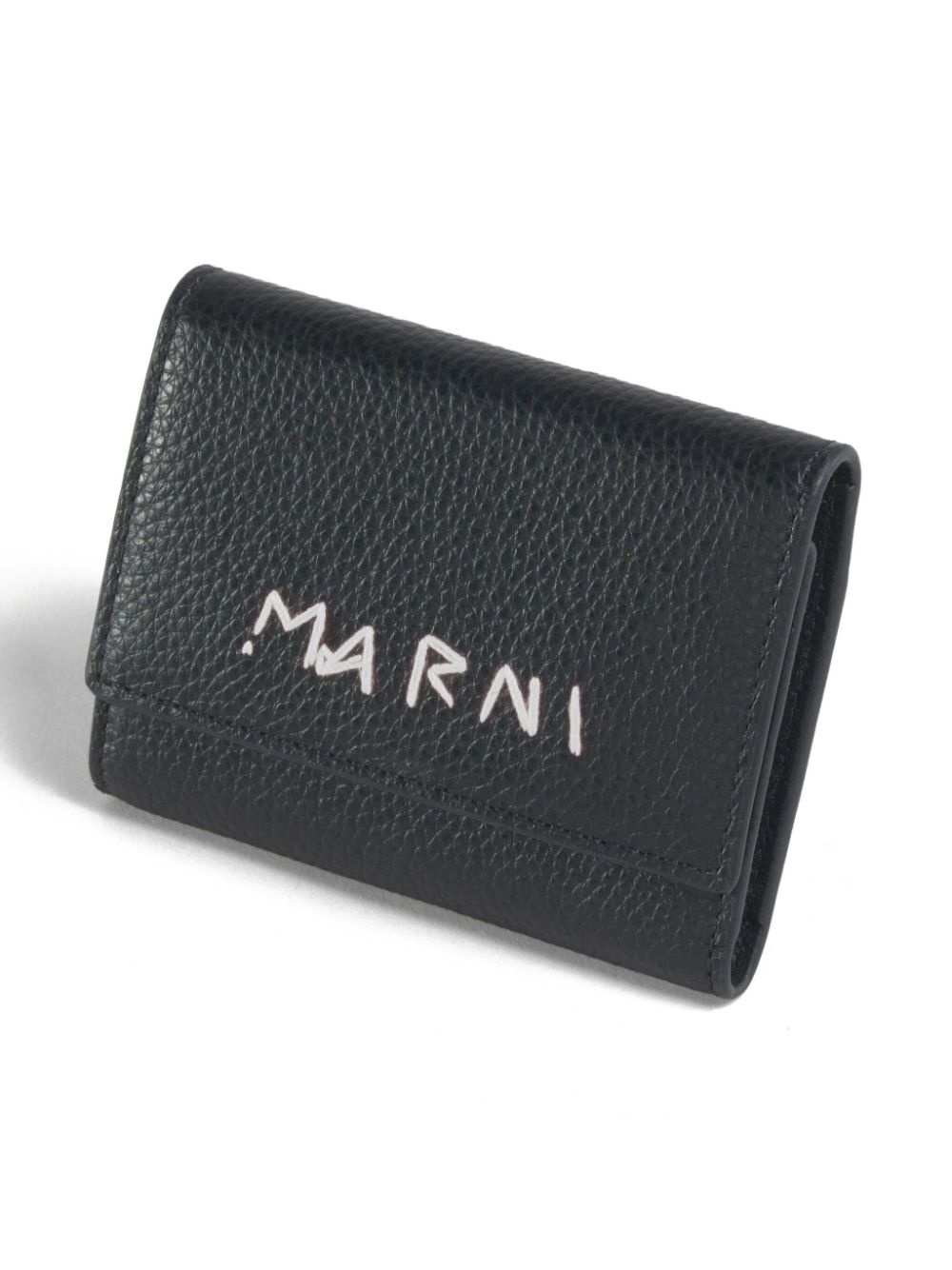 logo-embroidered leather key holder - 2