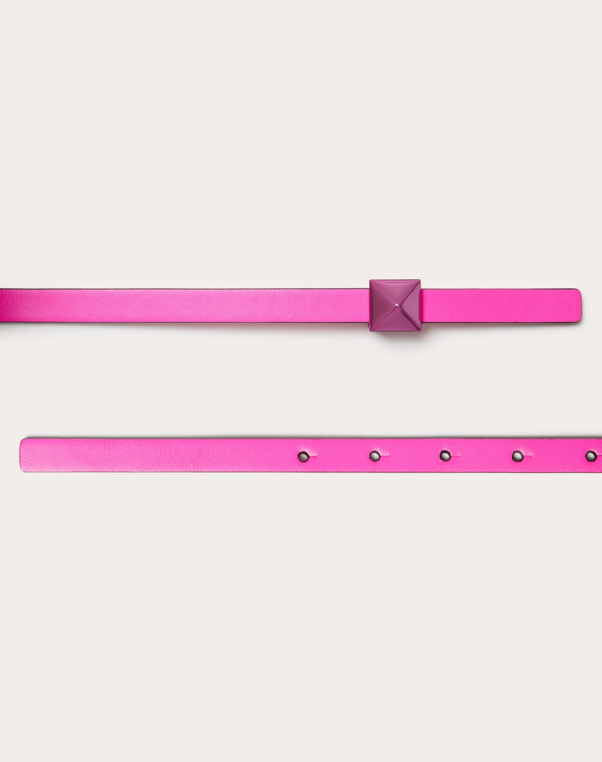 ONE STUD SHINY CALFSKIN BELT 12MM - 3