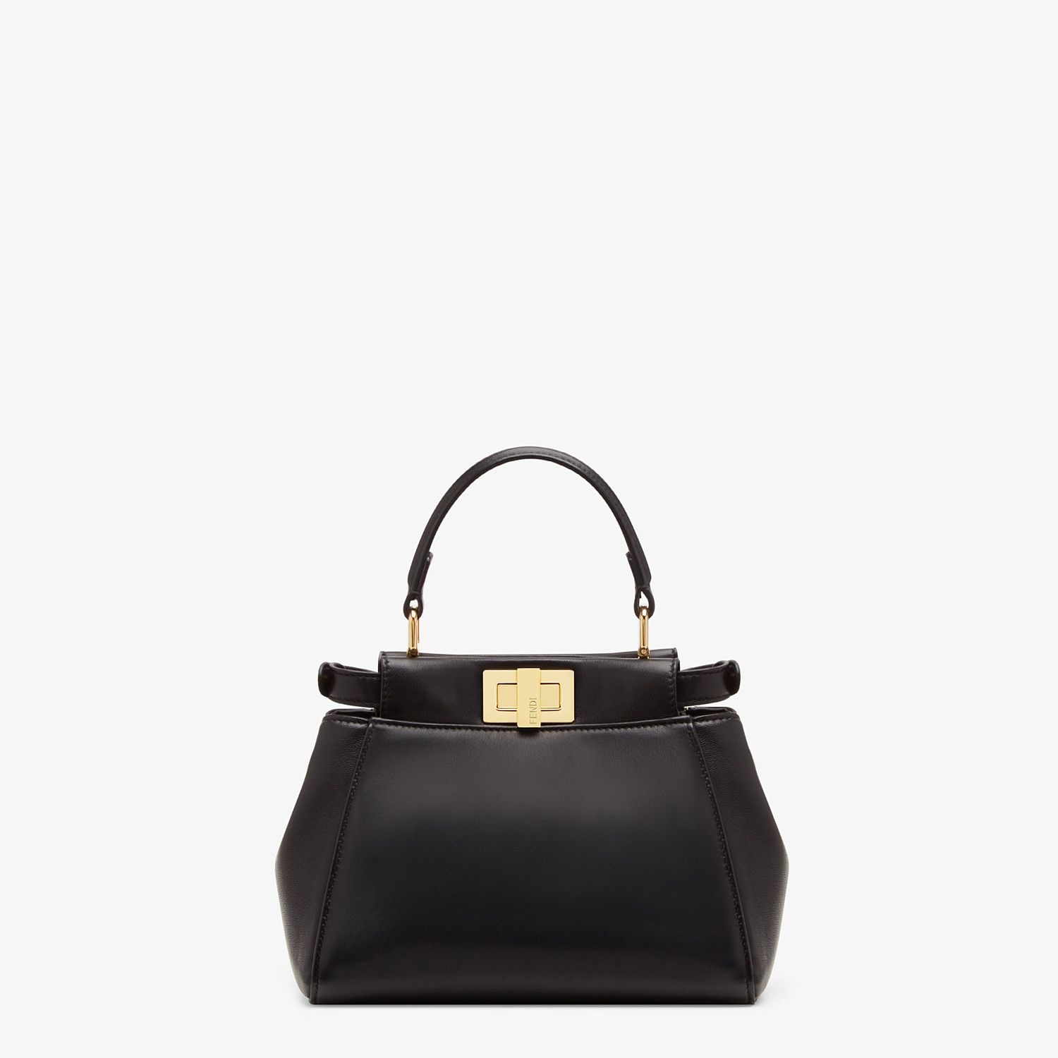 Black nappa leather minibag - 3