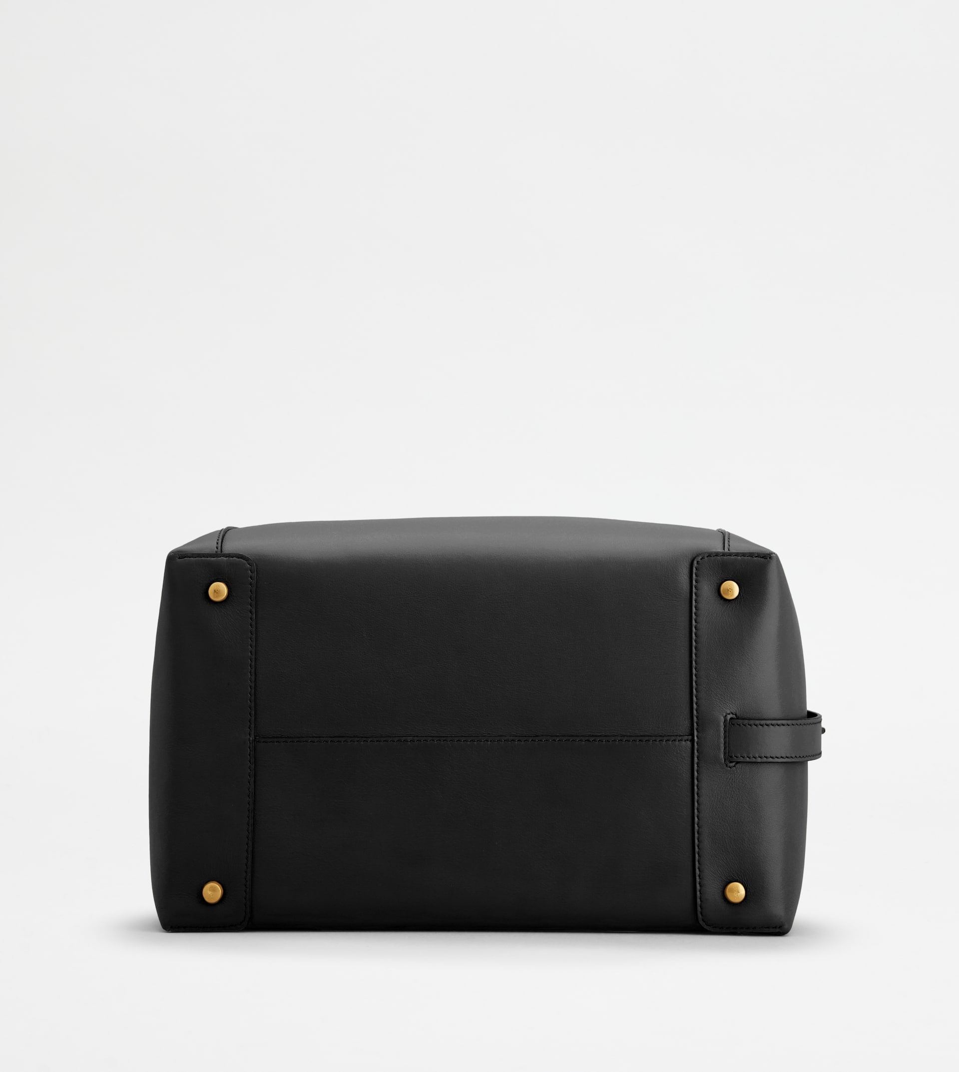 SATCHEL IN LEATHER SMALL - BLACK - 4