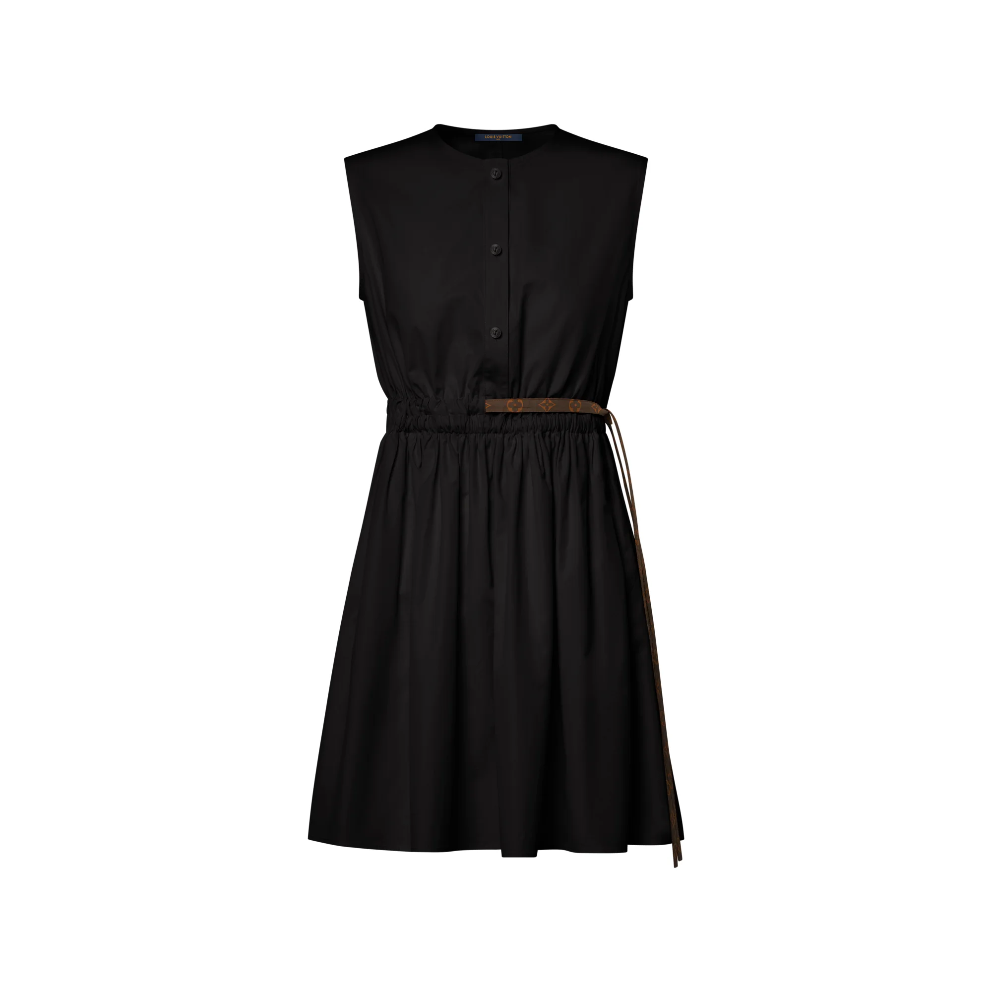 Monogram Drawstring Dress - 1