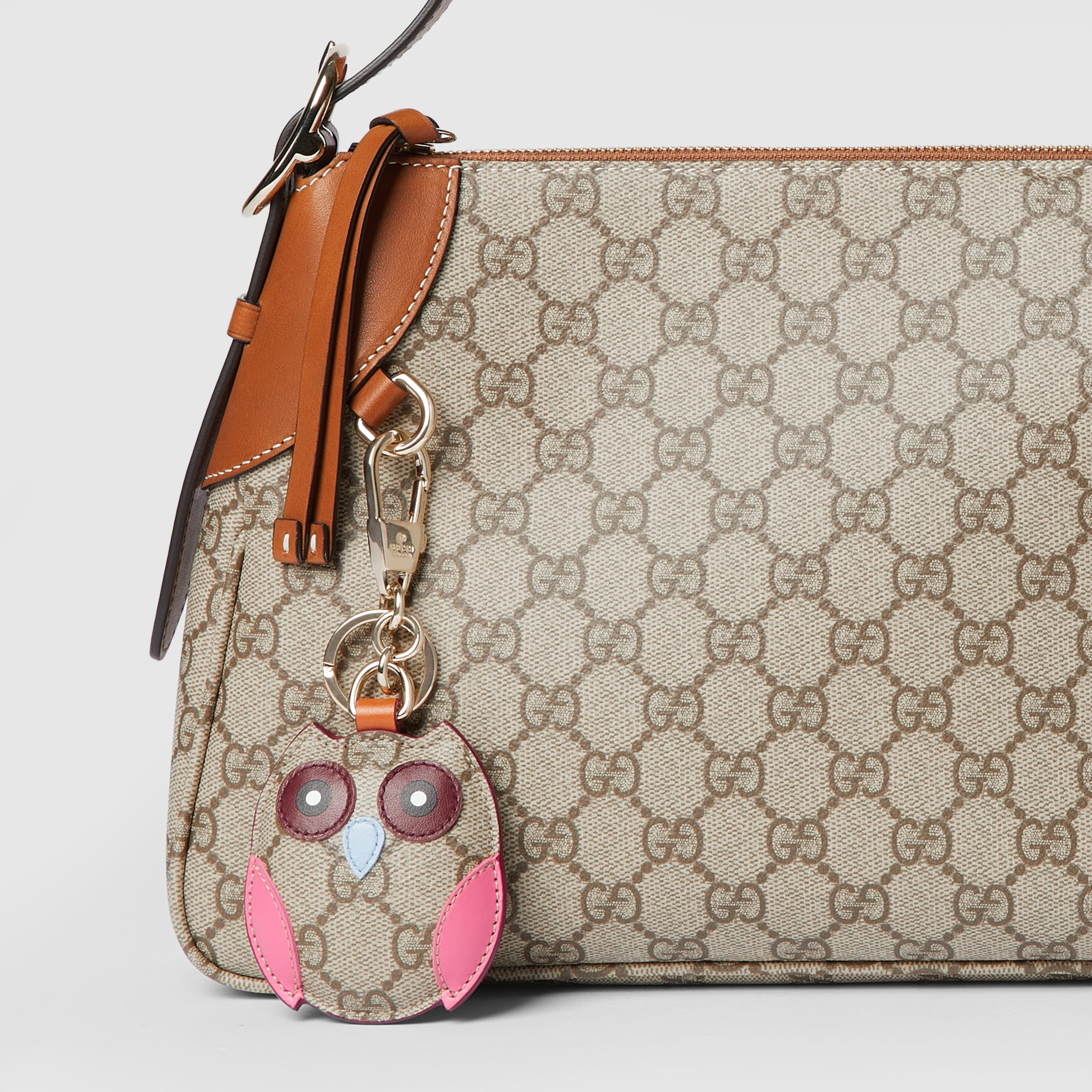 Owl-shaped bag charm - 3