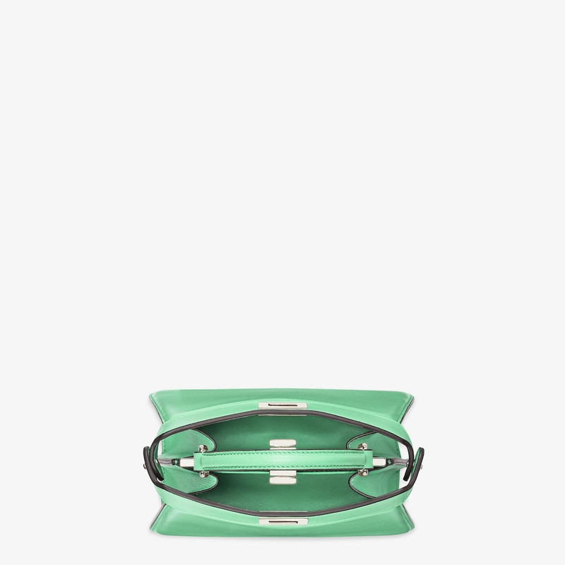 Iconic Peekaboo ISeeU bag in an ideal, compact size. Made of soft, padded, green nappa leather and e 4