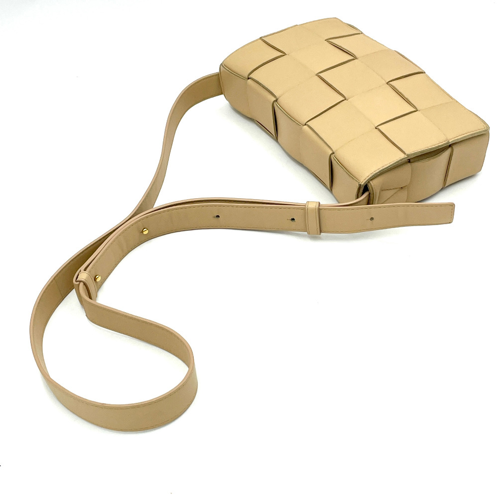 Bottega - Bottega Veneta Beige Cassette Crossbody Bag - 10