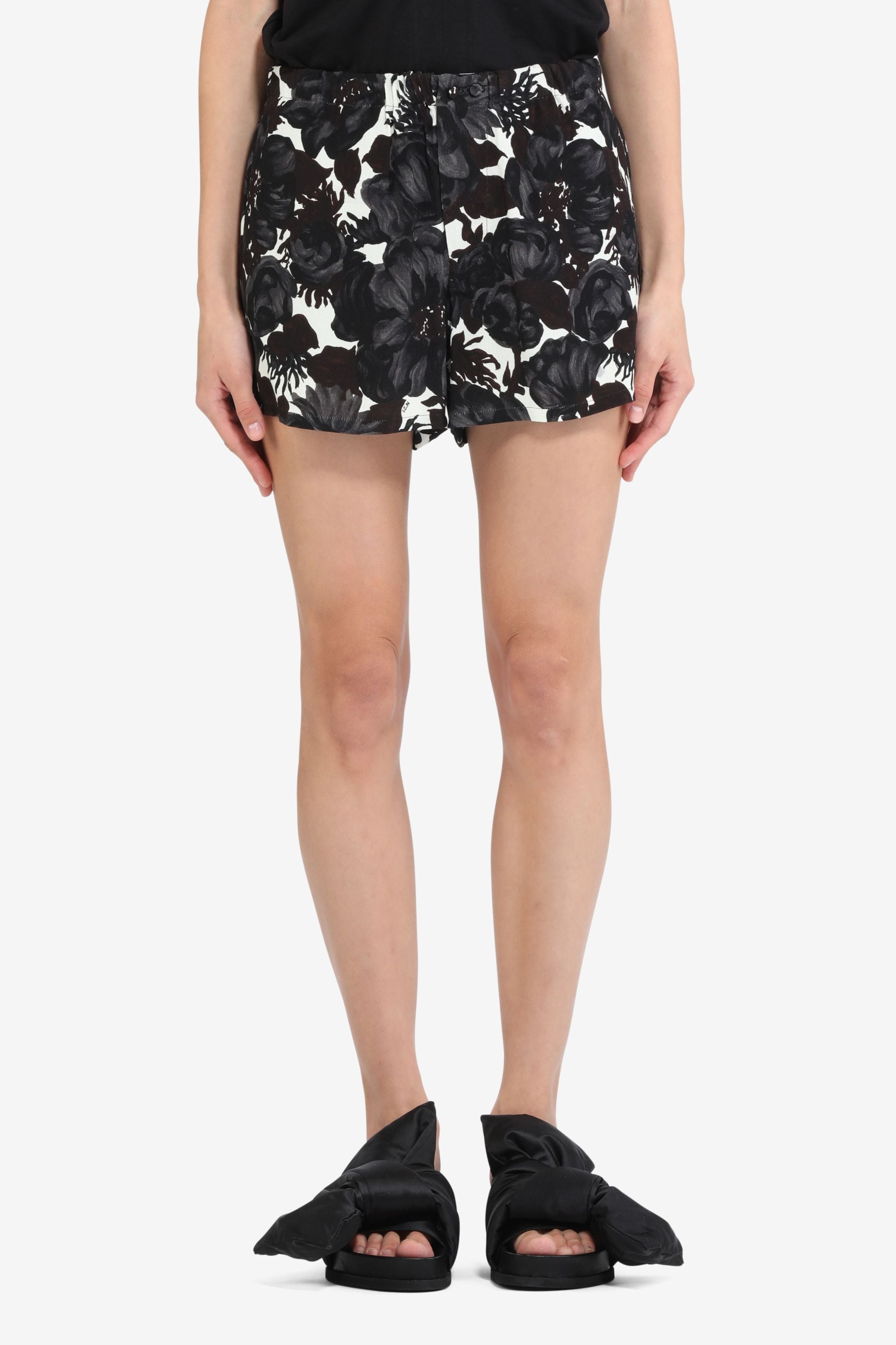 FLORAL-PRINT SHORTS - 1