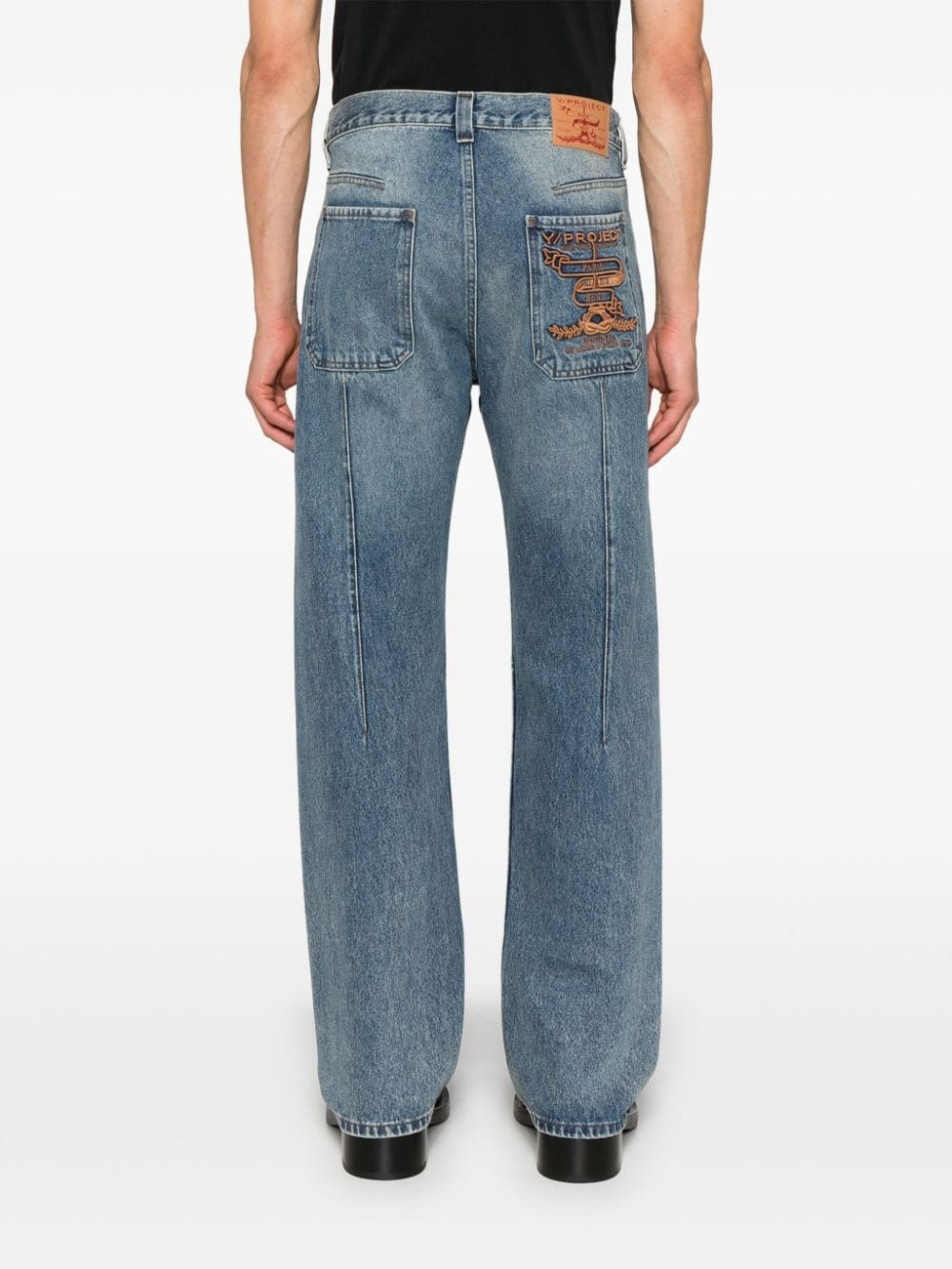 dart-detail jeans - 4