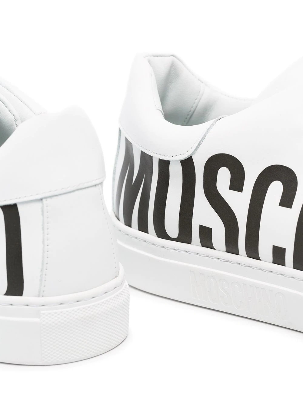 side logo print sneakers - 3