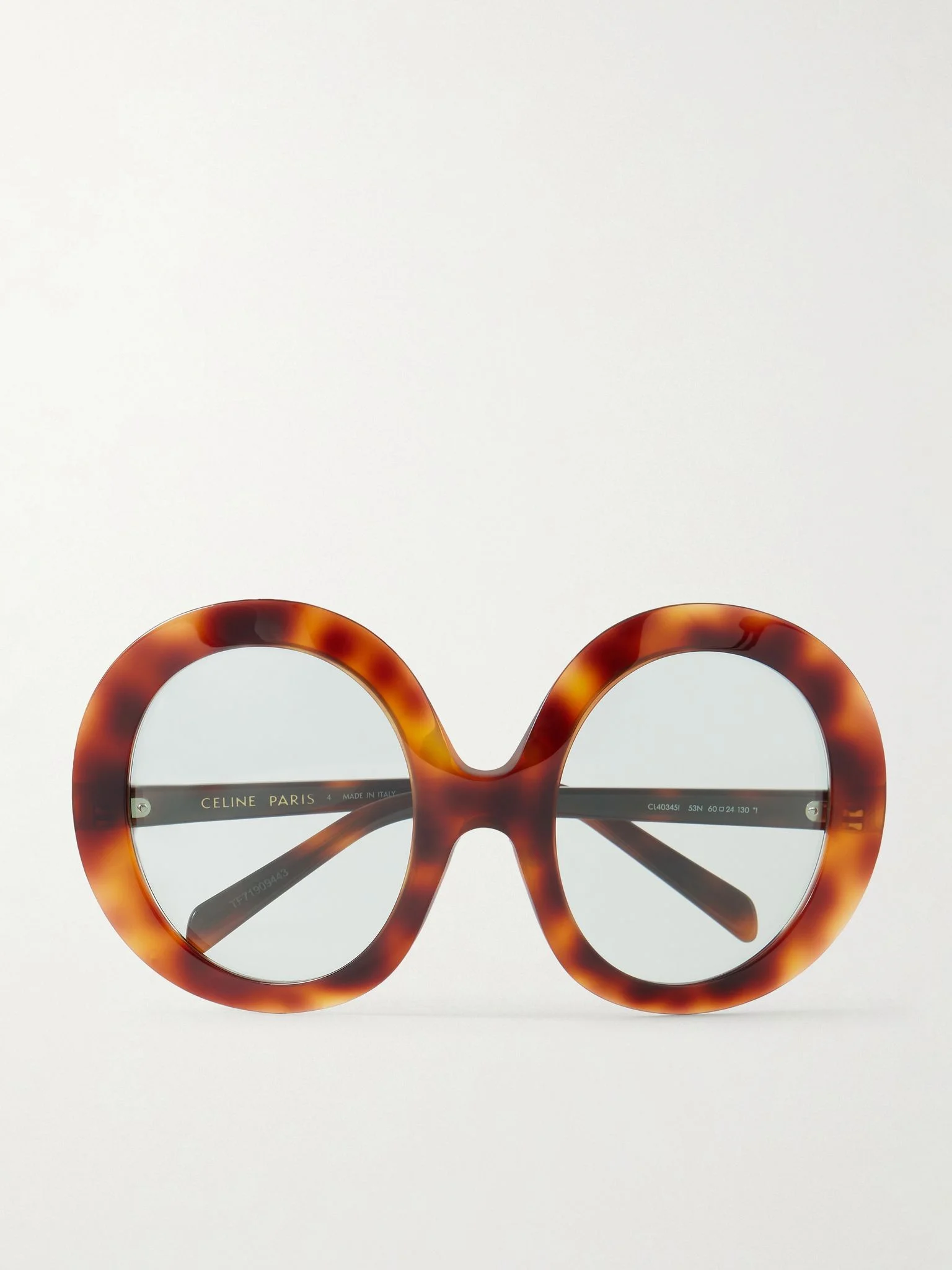 Round-frame tortoiseshell acetate sunglasses Tortoiseshell - 1
