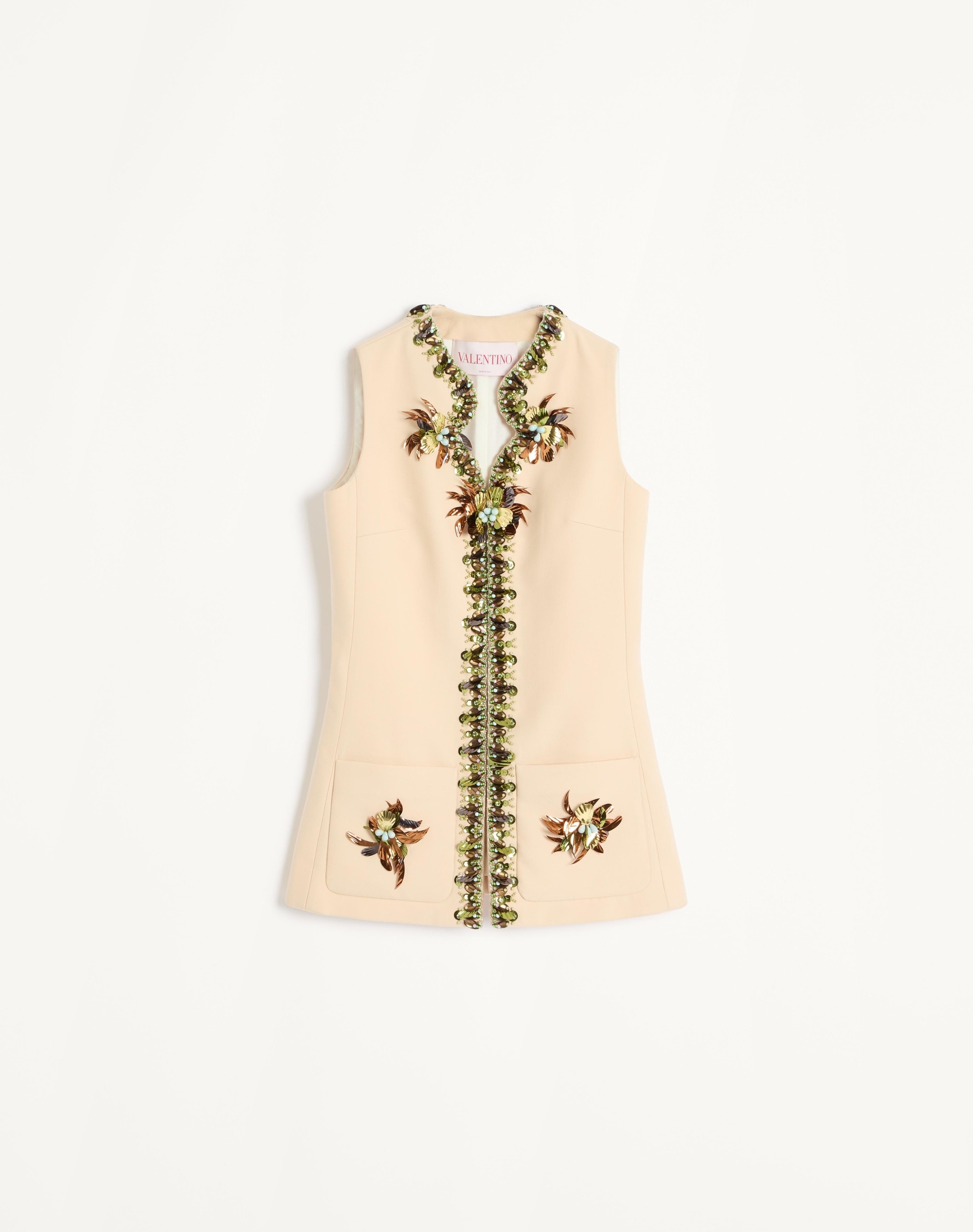 EMBROIDERED DOUBLE COMPACT DRILL VEST - 1