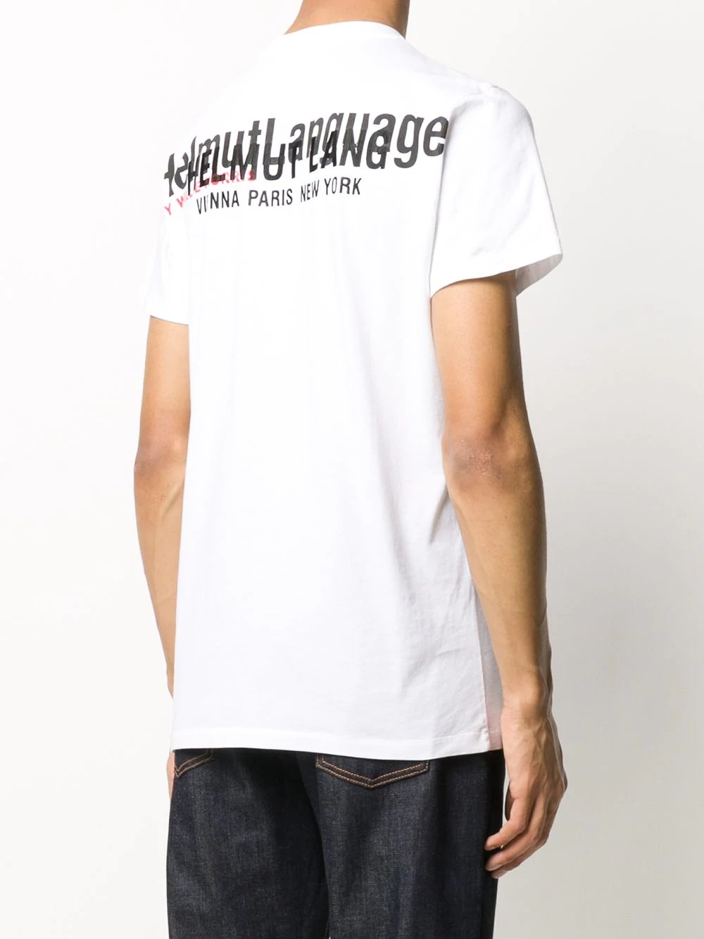 words print short sleeve T-shirt - 4