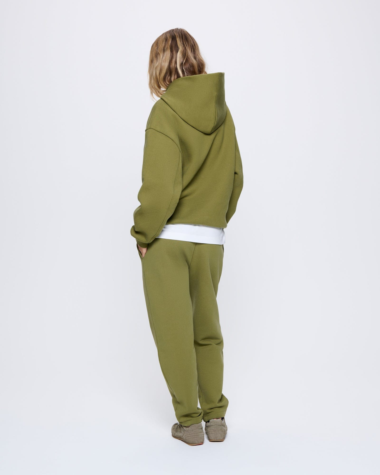 Womens DNA Barrel-Leg Track Pants - Highland Green - 5