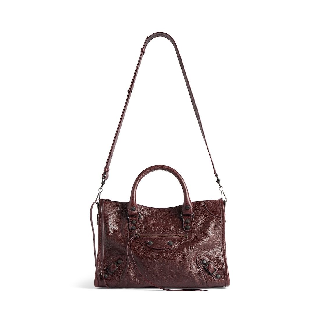 Women's Le City Bag Small in Dark Burgundy - 4
