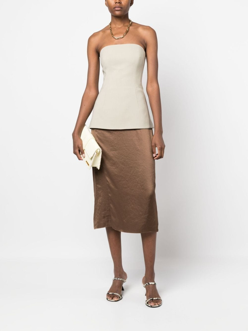 Theory wrap midi skirt outlook