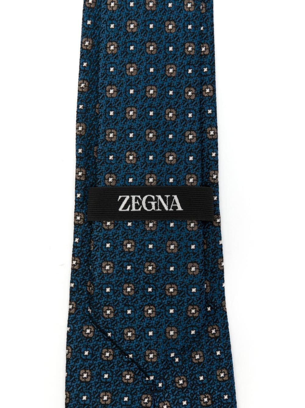 patterned-jacquard tie - 2