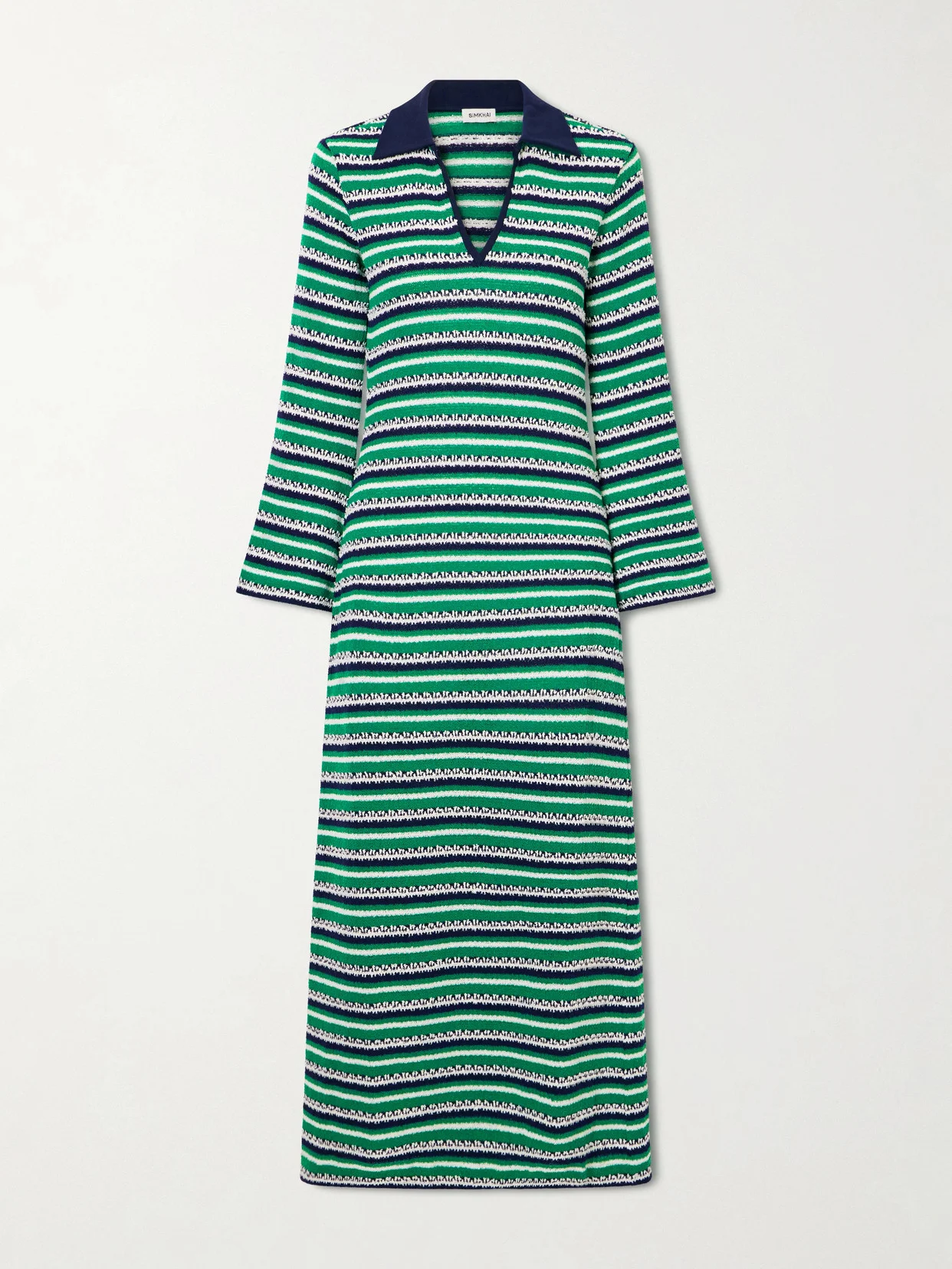 Tegan Striped Stretch-cotton Coverup - 1