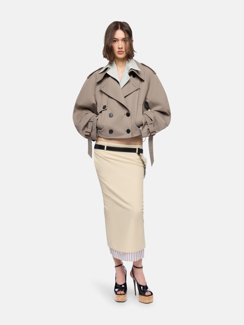THE ATTICO BEIGE MIDI SKIRT outlook