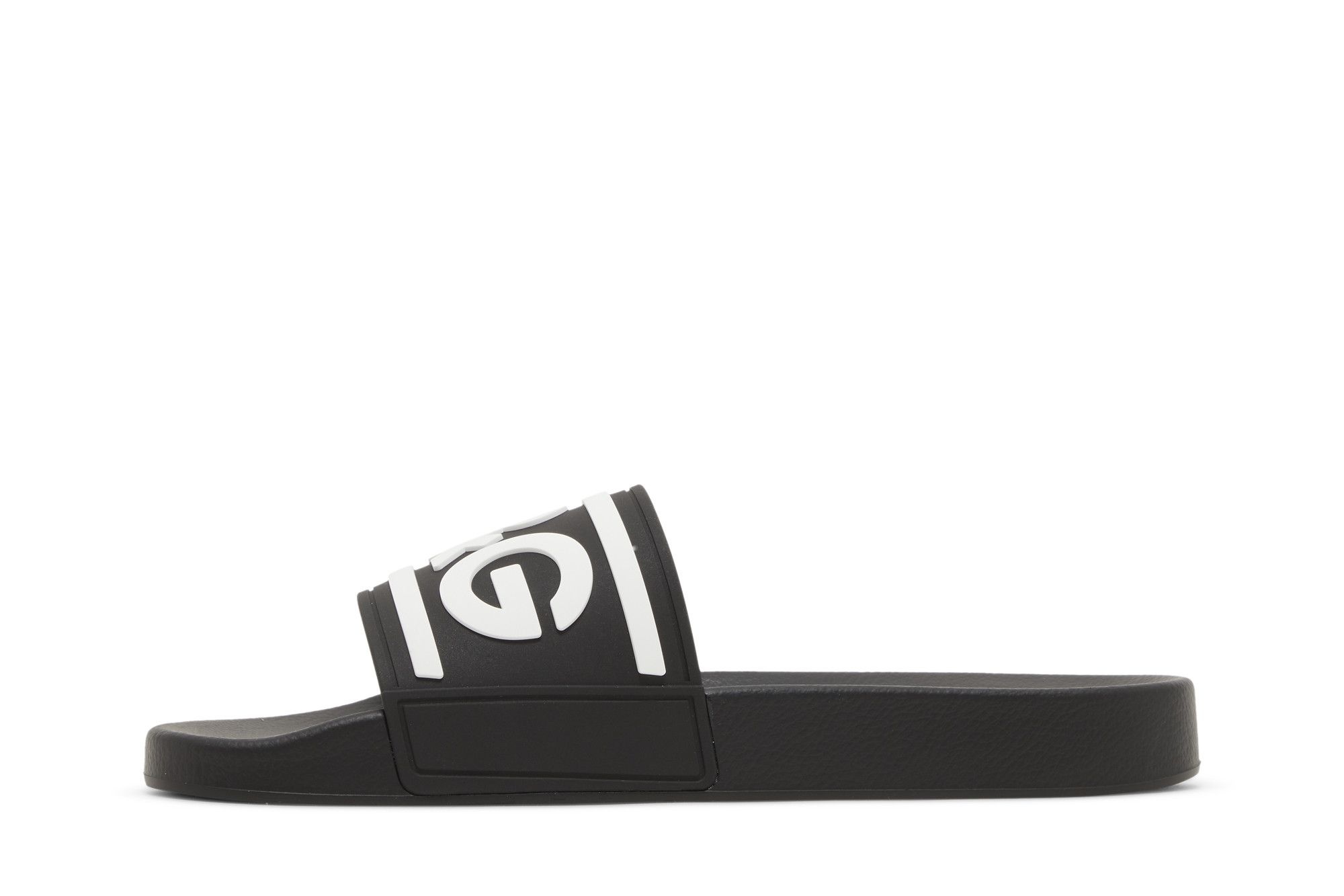 Dolce & Gabbana Slides 'DG Logo - Black White' - 3