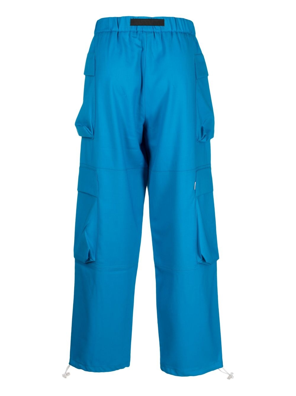 buckle-fastening belted cargo trousers - 2