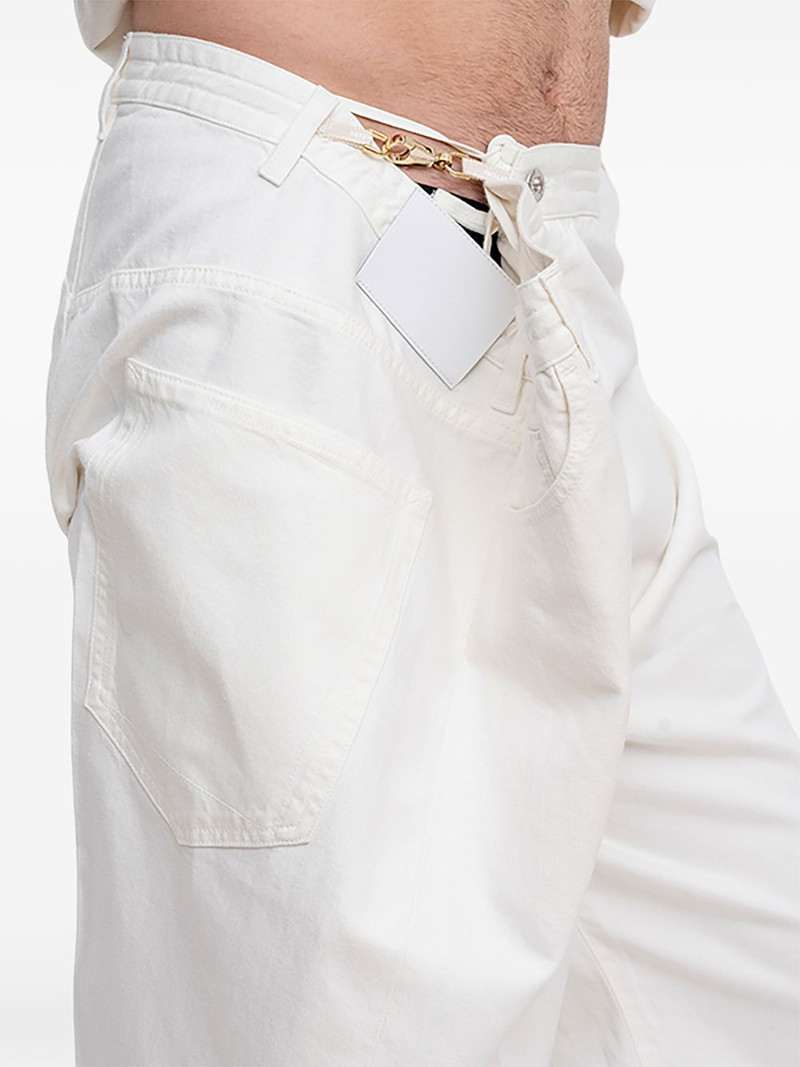 Wrong Size asymmetric wide-leg trousers 4