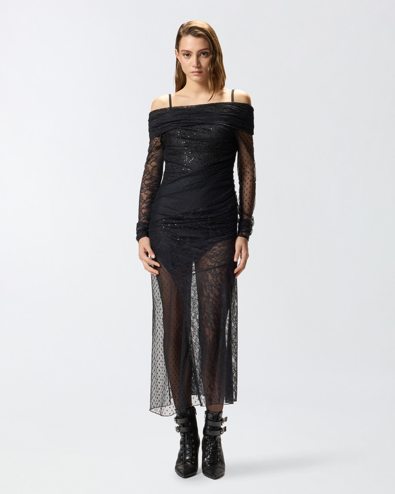 PINKO LACE MIDI DRESS outlook