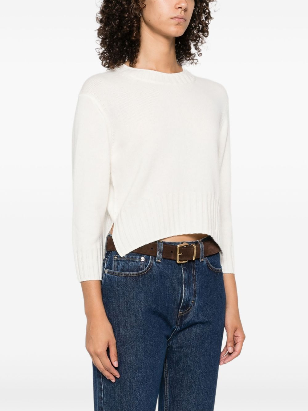Mora Lds round-neck cropped sweater - 3