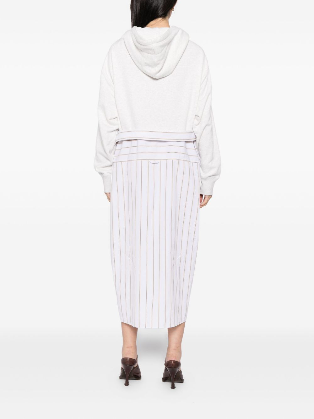 combined hoodie dress - 4