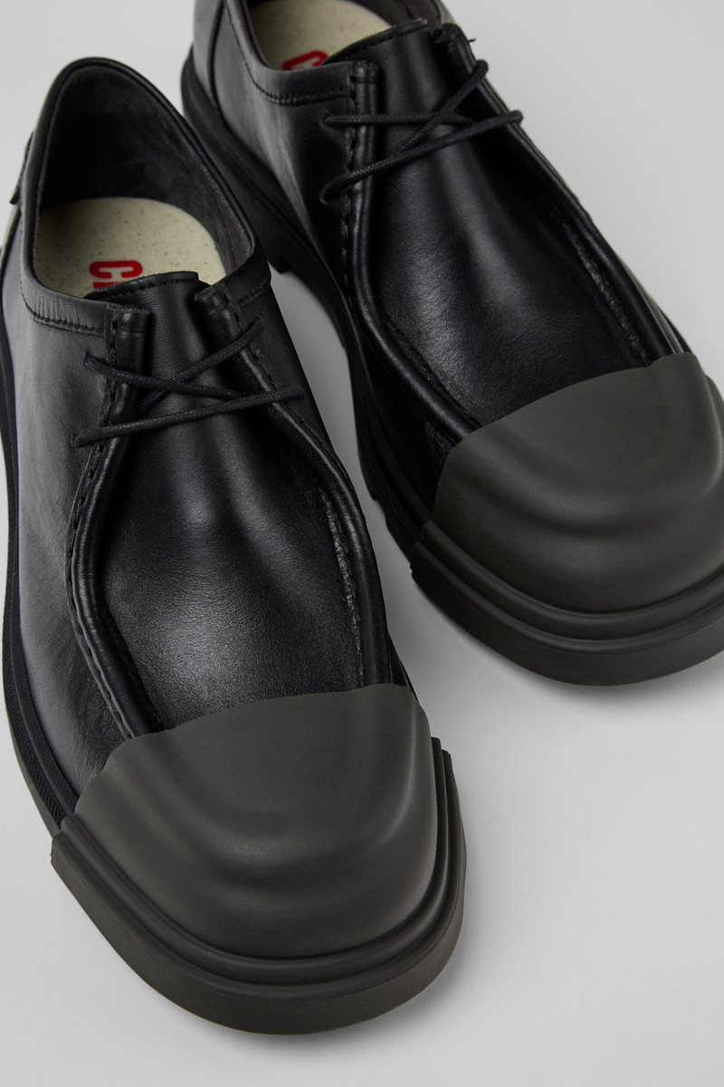 Black Leather Men's Shoe. 2