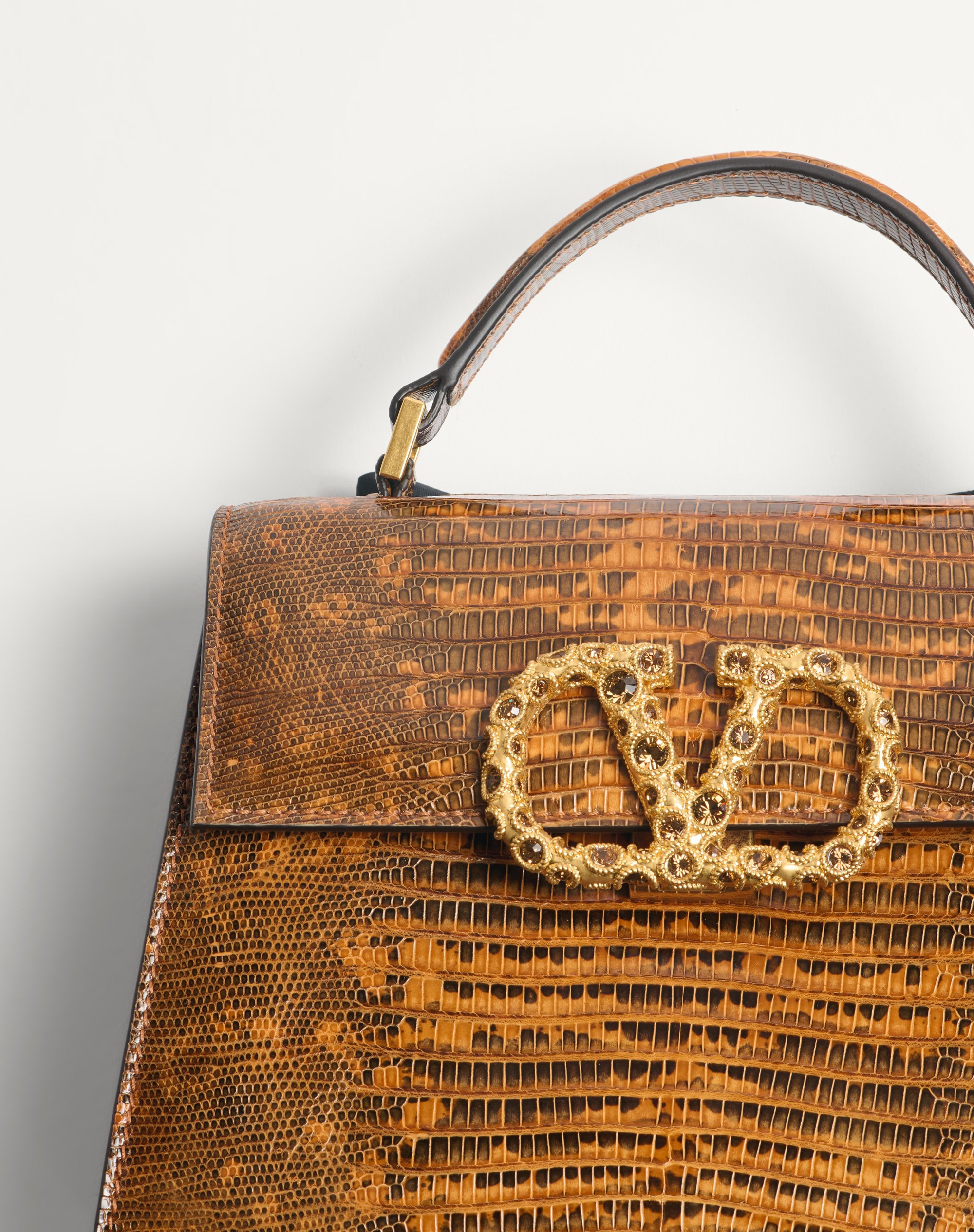 VALENTINO GARAVANI VSLING SMALL HANDBAG IN TEJUS WITH JEWEL LOGO - 6
