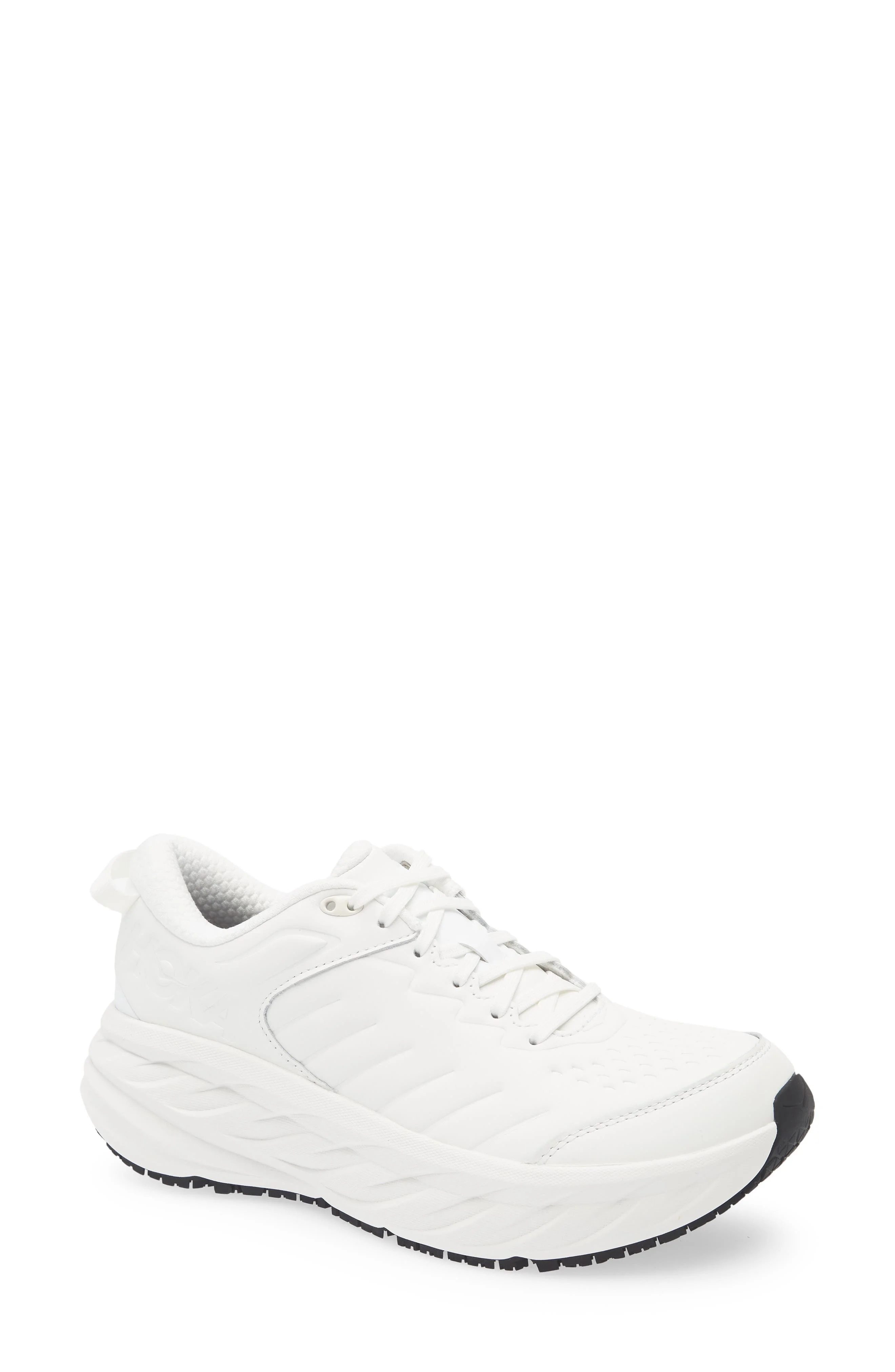 HOKA Bondi SR Water Resistant Running Shoe in Frost /Frost at Nordstrom - 1