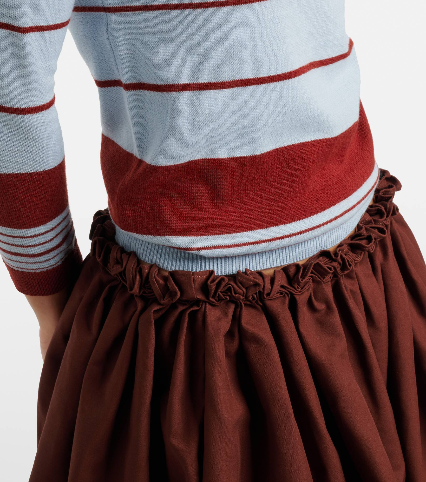 Striped polo sweater - 6