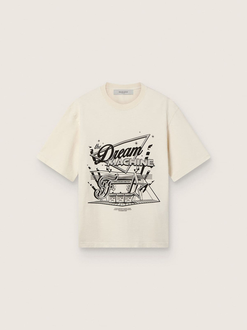 Golden Goose /  Fivefourfive Collab white “Where Dreams Come True” T-shirt 1