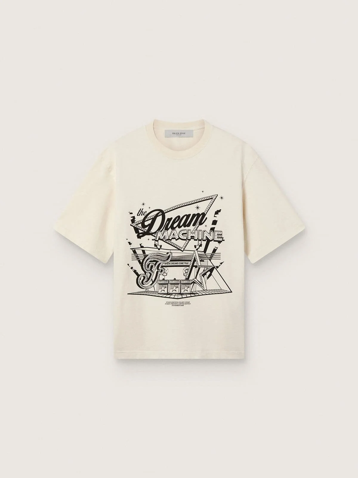 Golden Goose / Fivefourfive Collab white “Where Dreams Come True” T-shirt - 1