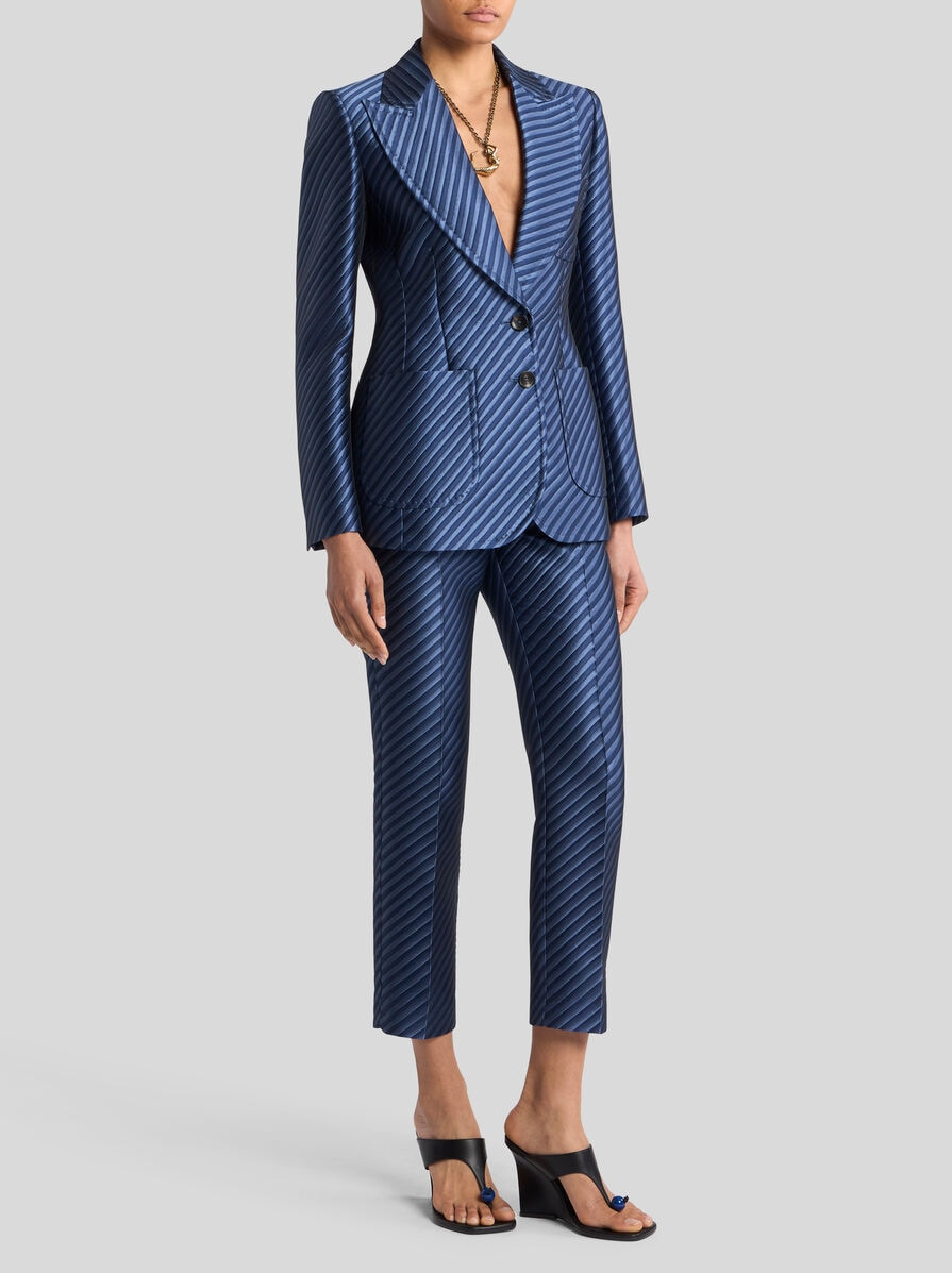 DIAGONAL JACQUARD JACKET - 2